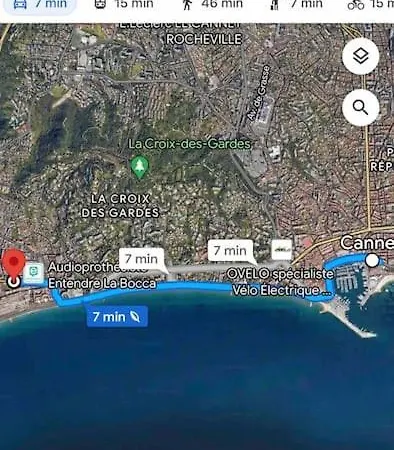 Apartment La Bocca, F1+cabine, Clim, Mer A 5min Pieds